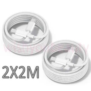 2PCS 2M Câble USB C to USB C Câble de charge 60W For iPhone 15/ Pro/15 Pro Max - Photo 1 sur 9
