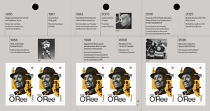WILLIE O'REE = FIRST BLACK HOCKEY PLAYER IN THE NHL = BKLT of 6 Canada 2023 MNH - Picture 1 of 4