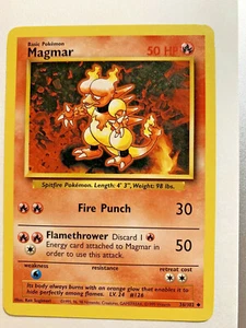 MAGMAR - Base Set - 36/102 - Pokemon Card - 1999 - WOTC - Non-Holo -- EXC - NM - Picture 1 of 2
