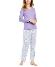 Charter Club Intimates Purple Floral Sleepwear Pants Plus Size 2x
