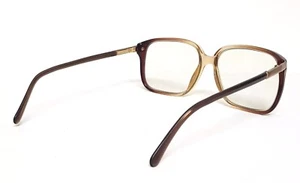 Vintage Oversize mens luxottica Eyeglasses Square glasses fade Brown Large frame - Picture 1 of 20