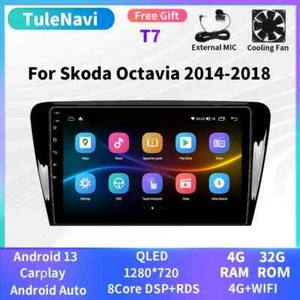 For Skoda Octavia 2014-2018 Car Radio Android Auto CarPlay Multimedia Screen GPS - Picture 1 of 30