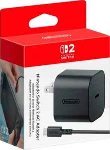 Adaptador de CA Nintendo Switch 2 * Versión 2025 * Totalmente nuevo, sellado de fábrica * Negro - Imagen 1 de 3