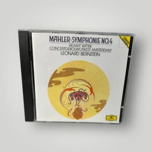 MAHLER: Symphony Nr. 4 - Bernstein Wittek Amsterdam DG 1988 W Germany Silver CD - Picture 1 of 6