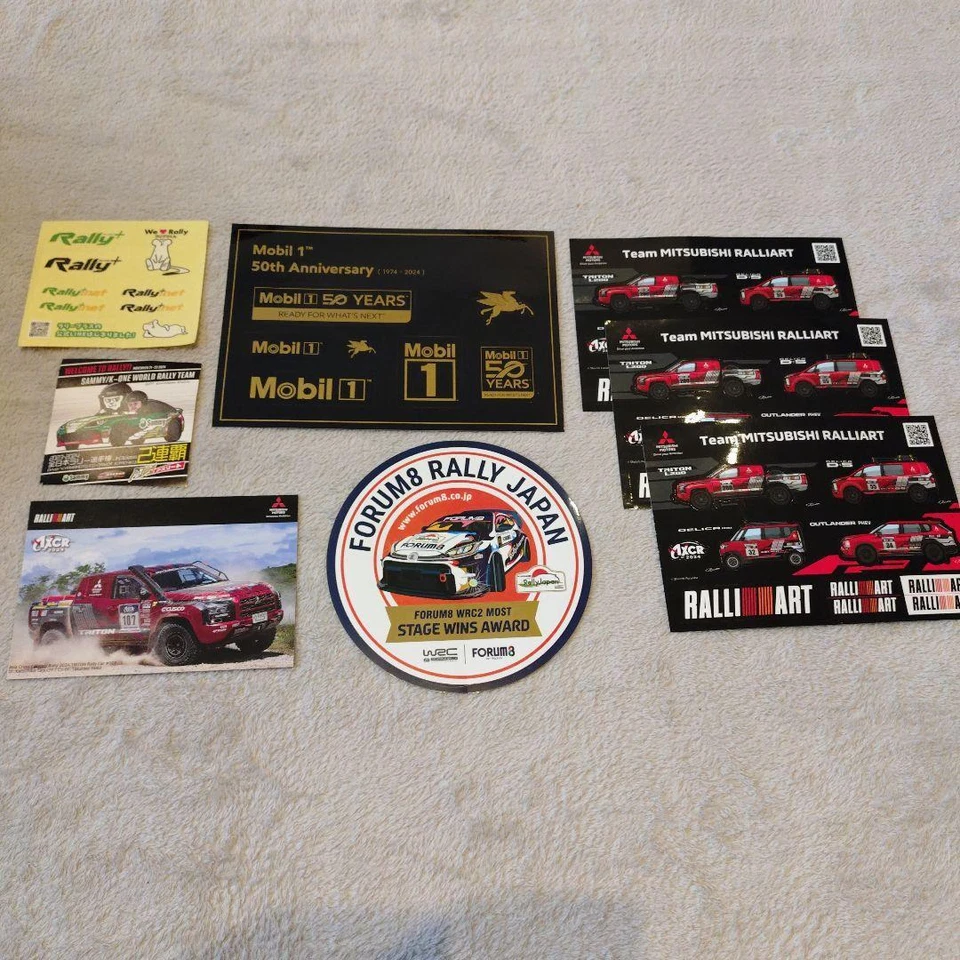 WRC Rally Japan 2024 venue limited Sticker w/ Postcard Set Forum 8 - Image 1 of 1