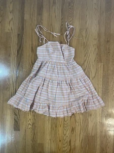 Women’s Carly Jean Los Angeles CJLA Ramona Sundress Plaid Gingham Size Small - Picture 1 of 9