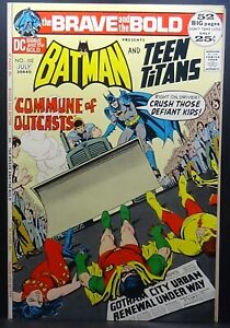 BRAVE AND THE BOLD #102 VF/NM 9.0 BRONZE AGE BATMAN AND TEEN TITANS! NICE COPY!