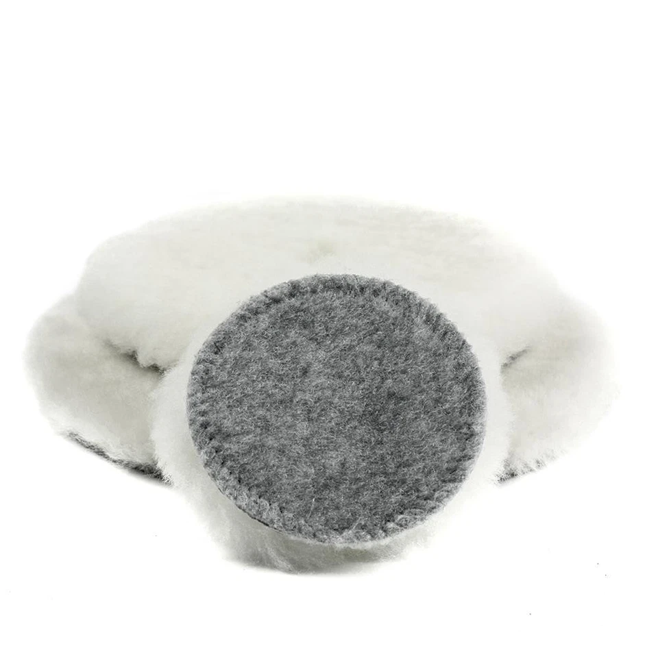 Koch Chemie Lammfell Polierpad 80mm Lambswool Pad Natur Autopflege Polierscheibe - Bild 1 von 1