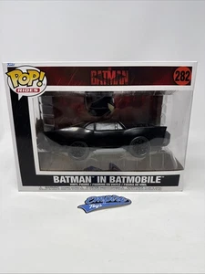 Batman in Batmobile #282 DC Comics The Batman Funko Pop! Giostre spedizione gratuita - Foto 1 di 6