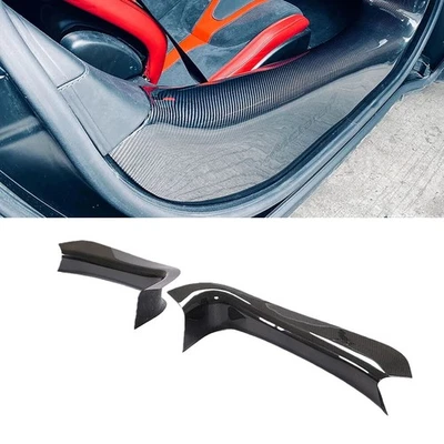 Para McLaren 540C 570GT 570S 600LT 2015-20 alféizares de puerta de carbono seco paneles umbral Foto 1 de 4