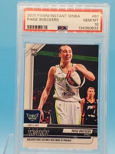 Paige Bueckers 2025 Panini Instant WNBA #61 RC Graded PSA 10 - Bild 1 von 2