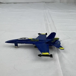 BLUE ANGELS F-18 HORNET US Navy A124 Die Cast Metal Airplane 3.25 Jet Plane #2 - Picture 1 of 6