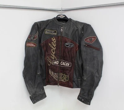 Jaqueta de couro feminina Harley-Davidson grande "sem gaiolas" - 97083-06 - Imagem 1 de 4