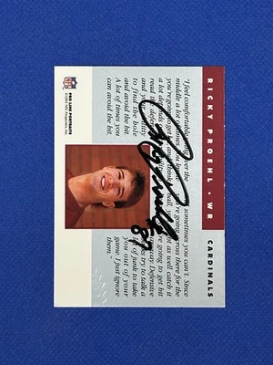 Autógrafo Pro Line Portraits Auto Ricky Proehl 1991 Foto 1 de 3