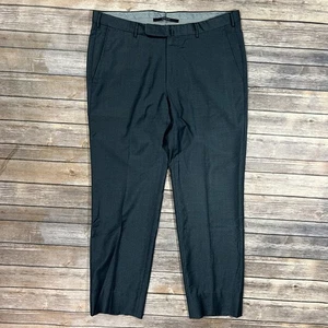 Ermenegildo Zegna Wool Trouser Pants Slacks 36x30 Mens Blue Flat Front Dress - Picture 1 of 11