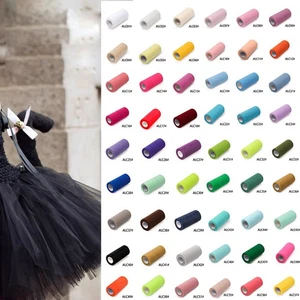 Wedding Party Birthday Tulle Roll Fabric Spool Netting Craft Fabric Decoration - Picture 1 of 86