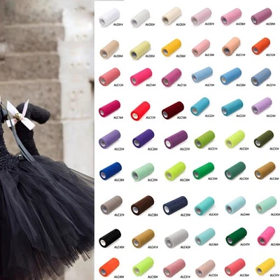 Wedding Party Birthday Tulle Roll Fabric Spool Netting Craft Fabric Decoration - Image 1 of 4
