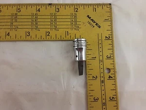 Snap-on Tools USA 3/8” Drive 1/4" Flat Head Chrome Socket Driver F42 - Bild 1 von 9