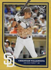2018 Topps Big League Gold #371 Christian Villanueva NM-MT Padres - Picture 1 of 2