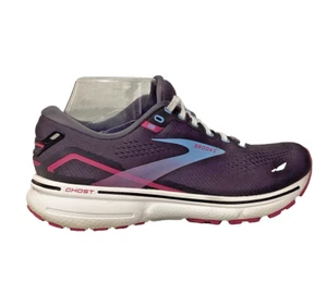 Brooks Womens 9.5M Ghost 15 1203801B082 Athletic Ebony Open Air Lilac Rose - Picture 1 of 12