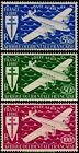 EBS French West Africa 1945 - Air Mail - France Libre - YT WA PA1-3 MNH**