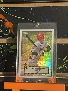 Shohei Ohtani 1952 Topps Flashbacks- Topps Chrome Refractor Card - Picture 1 of 1