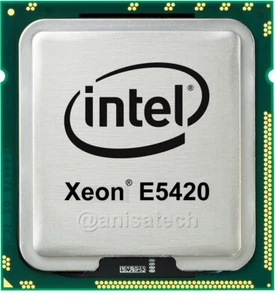2X caché Intel Xeon E5420 4 núcleos 2,50 GHz 12 MB L2 1333 MHz LGA771 CPU SLBBL - Imagen 1 de 3