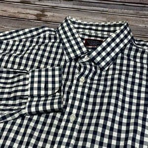 UNTUCKit Gingham Checkered Button Down Long Sleeve Shirt Menswear Size XXL - Picture 1 of 6