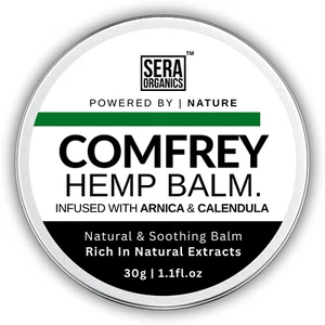 Comfrey Cream for Joint & Muscle Pain Relief – Hemp Arnica Calendula Bruise Balm - Picture 1 of 9