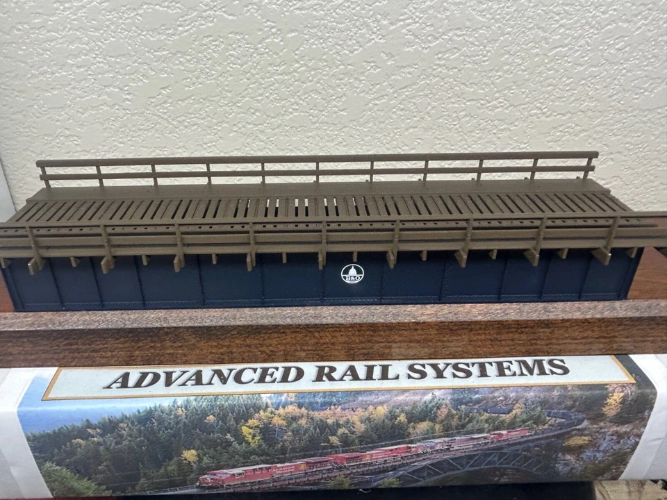 B&O SINGLE TRACK 72ft THROUGH STEEL PLATE GIRDER BRIDGE HO Scale ASSEMBLED NEW - Image 1 of 4