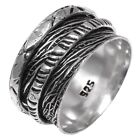 Meditation Rings Anxiety Ring Gemstone Gift For Her 925 Silver Jewelry Rings "8"