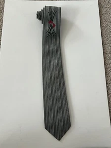 Carlstrom Clo Neck Tie 2.5" Wide 54.5" Long Multicolor Embroidered Striped - Picture 1 of 8