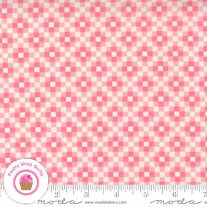 Moda LOVE, LILY 24114 13 Pink Check Plaid April ROSENTHAL Quilt Fabric Retro - Picture 1 of 5