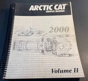 2000 ARCTIC CAT SNOWMOBILE VOLUME II SERVICE MANUAL P/N 2256-249 (924) - Picture 1 of 1