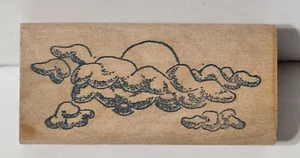 Stamp Affair Wood Mounted Rubber Stamp - Clouds - Picture 1 of 2