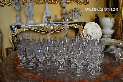 Servizio Di Bicchieri In Cristallo Per Sei Persone Anni 50 • 300€