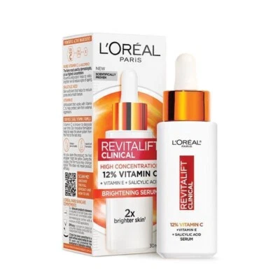 L'Oreal Paris Revitalift Clinical 12% Vitamin C Serum 30ml - image 1 of 3