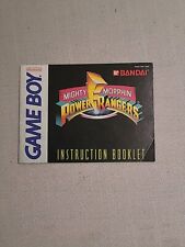 Mighty Morphin Power Rangers (Nintendo Game Boy, 1994) Authentic -  MANUAL ONLY 