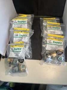 LOT OF Sharkbite EvoPEX Male  and Female Adapters 1" X 1" MNPT QTY 28 - Picture 1 of 3