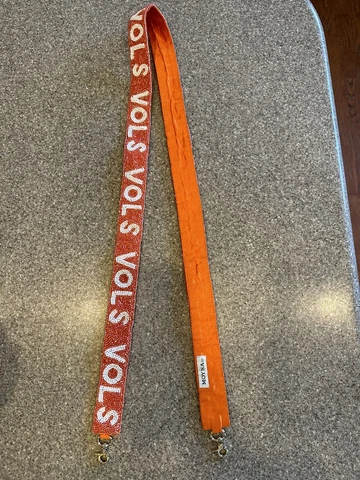 Tennessee Volunteers Purse Strap. Made by MOYNA. High End Strap Cover