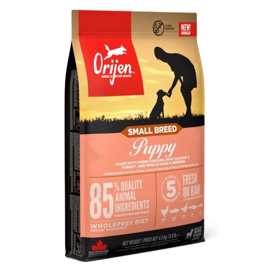 4,5 kg ORIJEN Small Breed Welpen kleine Rassen getreidefrei mit Huhn und Lachs - Bild 1 von 1