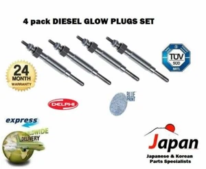 FOR FORD FREDA RANGER MAZDA B2500 2.5TD 2.5D 1995-2006 4 DIESEL GLOW PLUGS SET - Picture 1 of 2