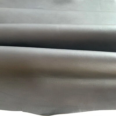 Material de encuadernación de tela de tapicería artesanal delgada de cuero metálico gris Foto 1 de 4