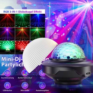 Mini Discokugel Show Lichteffekt Party Lampe RGB LED Bühnenlicht Weihnachten - Bild 1 von 10
