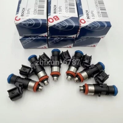 6X 0280158091 Fuel Injector For Mercury Mazda CX-9 Lincoln 3.5L 3.7L New - Imagem 1 de 4