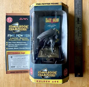 DC BATMAN - Limited Edition - Fine Pewter Figure - Comic Book Champions 1997 - Picture 1 of 3