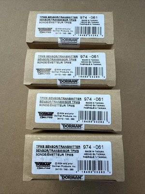 New Dorman TPMS Tire Pressure Monitor Sensor Set Of 4 / 974-061 x 4 - Image 1 of 2