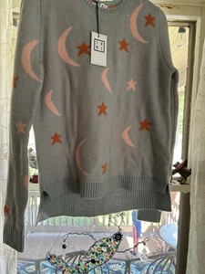 THML Gray Star Crewneck Sweater Size medium - Picture 1 of 1
