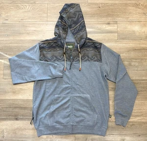 Howler Bros Brothers Shaman Full Zip Hoodie Mens XL Heather Gray Western Outdoor - Picture 1 of 12