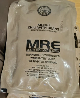 MRE US ARMY verschiedene Menüs zur Auswahl, EPA, Ration